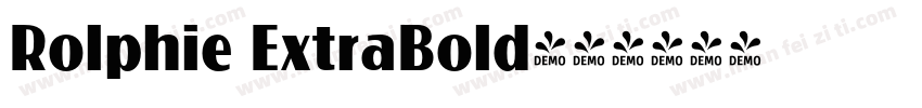 Rolphie ExtraBold字体转换